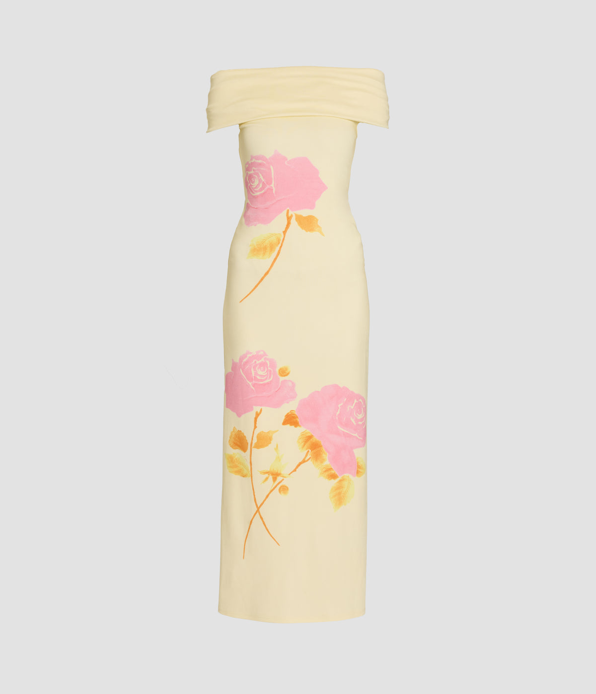 Floral Jersey Midi Dress