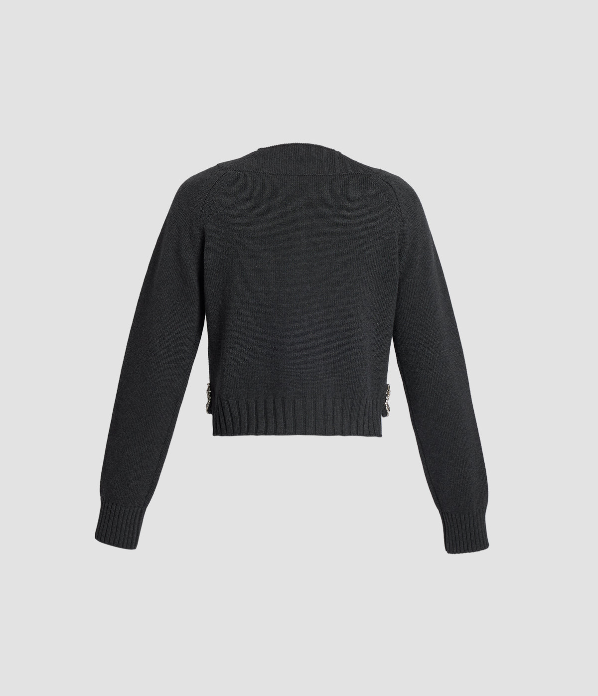 Embroidered Cotton Cashmere Crop Jumper