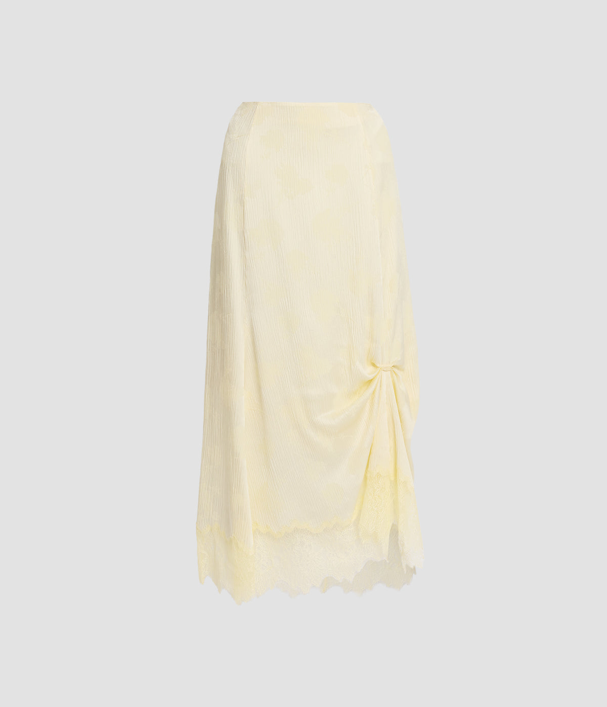 Floral Creponne Jacquard Midi Skirt