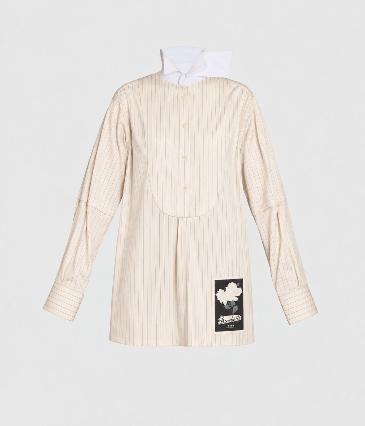 Pinstripe Long Sleeve Oversized Shirt