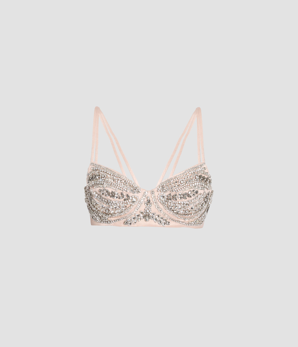 Embroidered Satin Top
