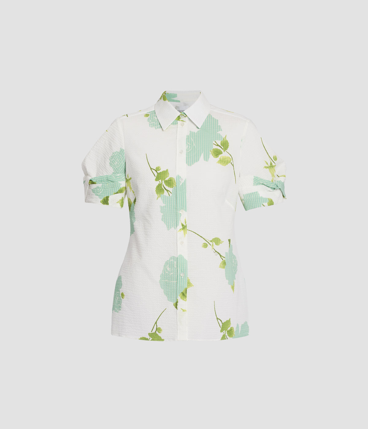 Floral Seersucker Short Sleeve Shirt