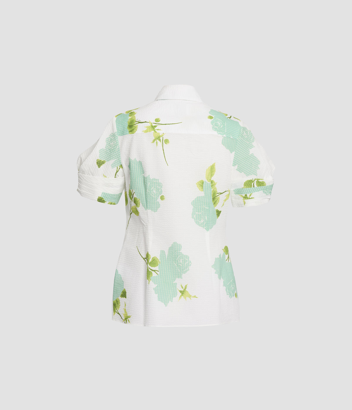 Floral Seersucker Short Sleeve Shirt