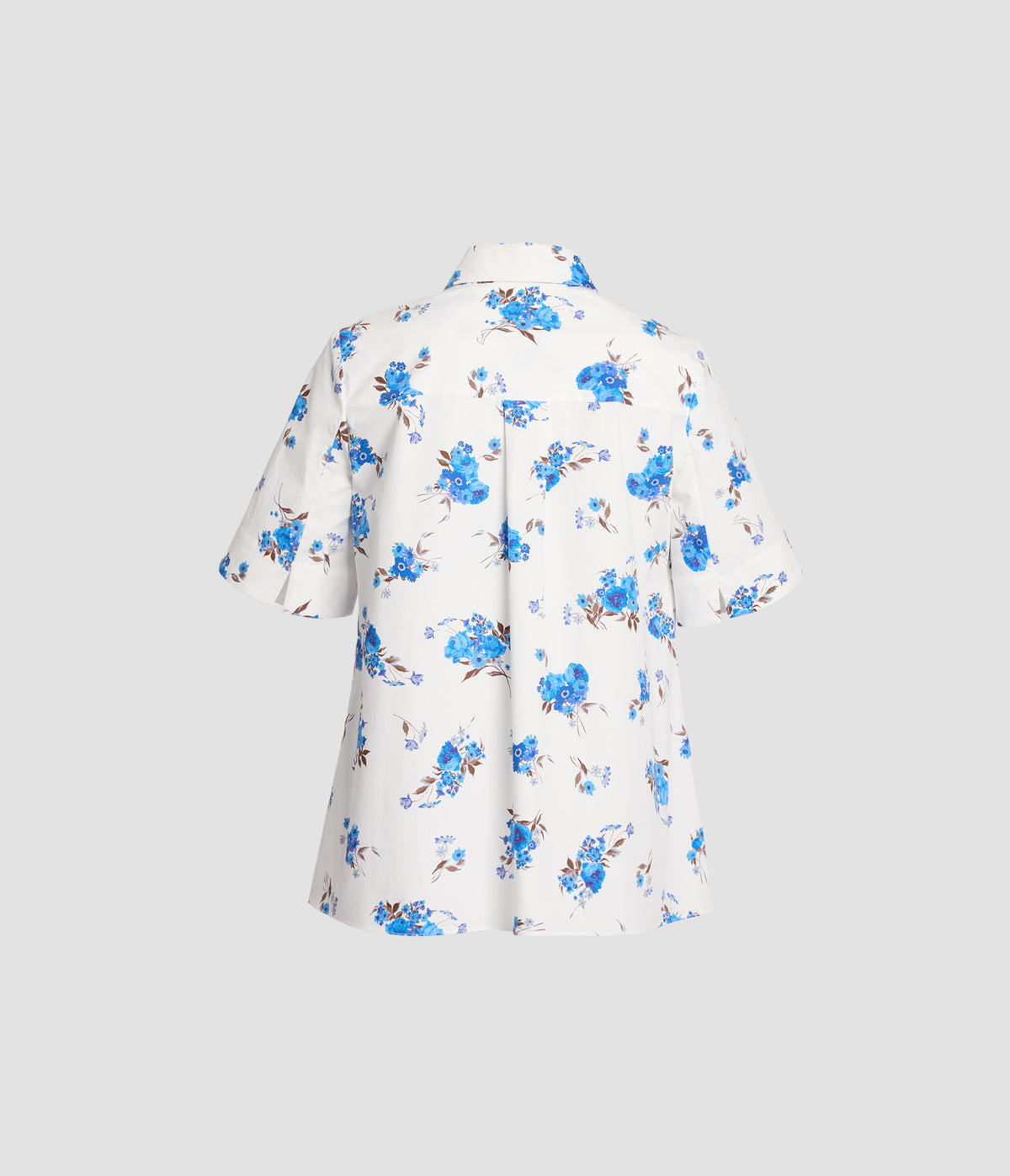 Floral Cotton Poplin Short Sleeve Shirt