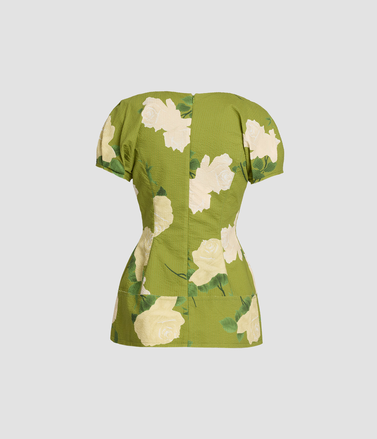 Floral Seersucker Cap Sleeeve Top