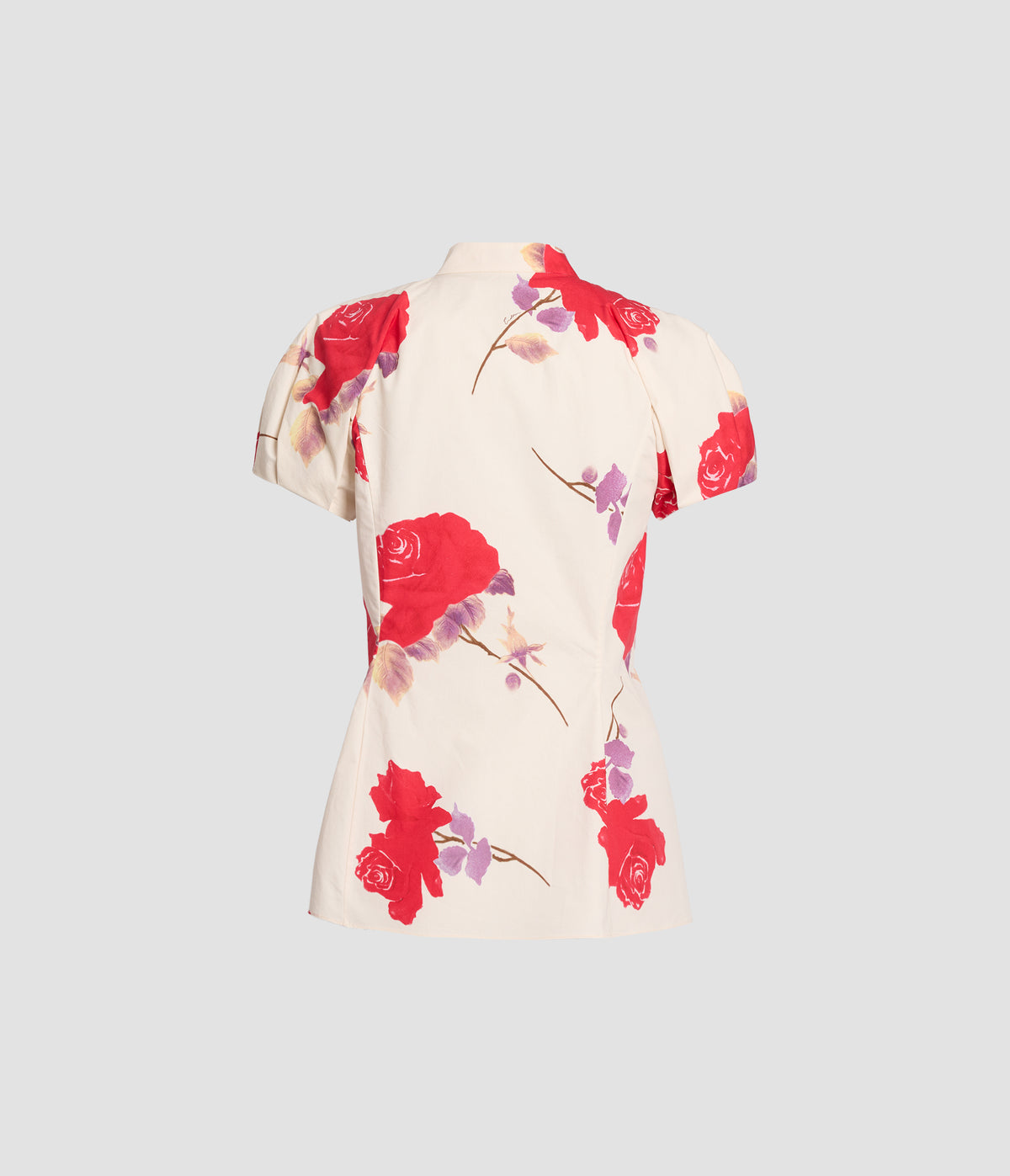 Floral Cotton Poplin Cap Sleeve Top