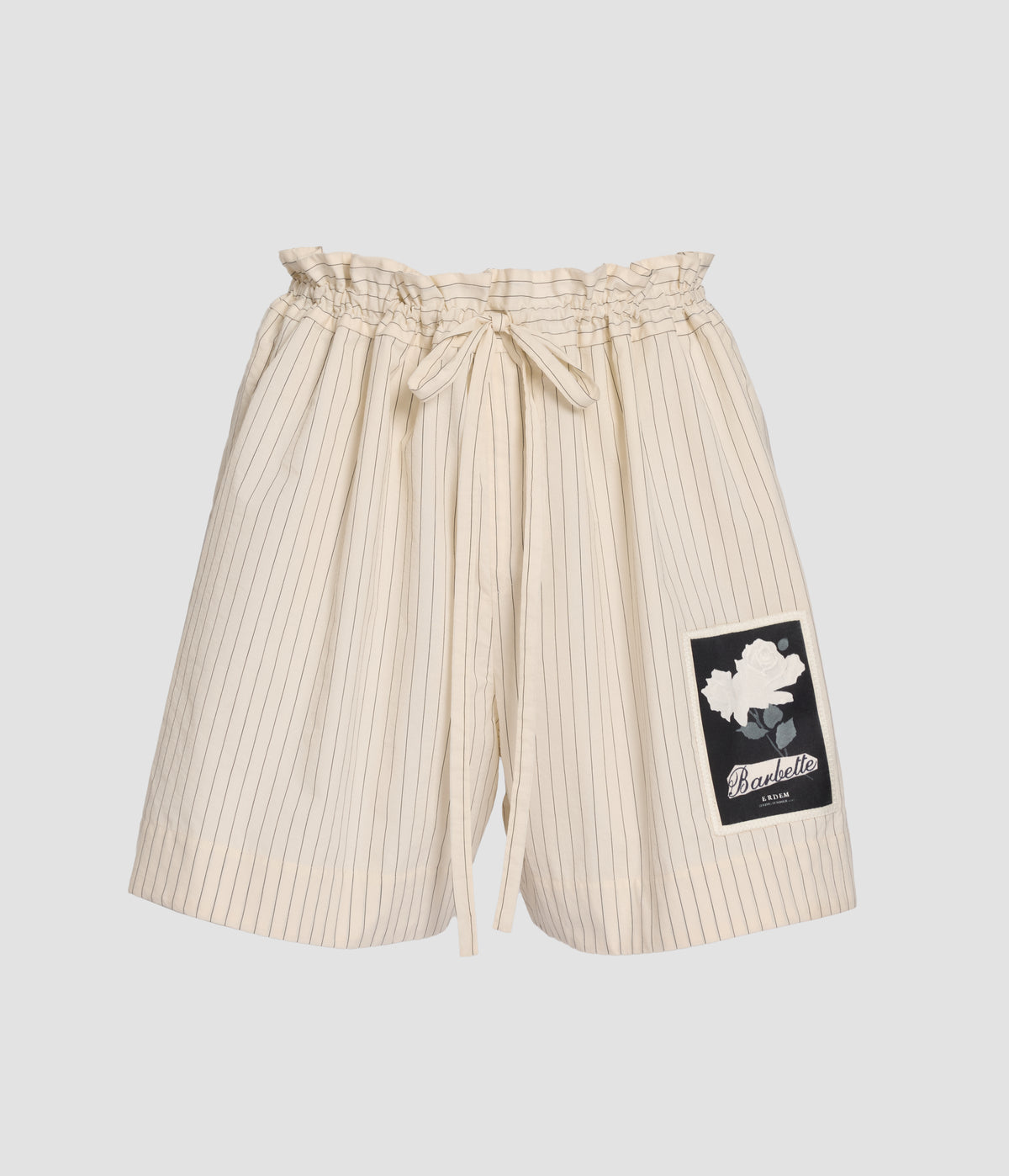 Pinstripe Cotton Shorts