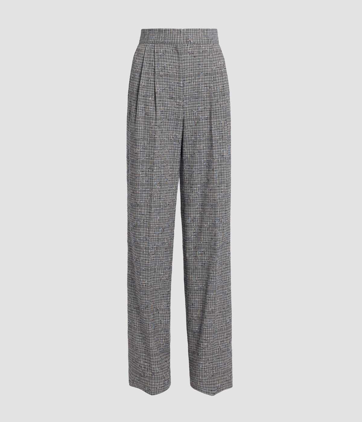 Donegal Check Wide Leg Trousers