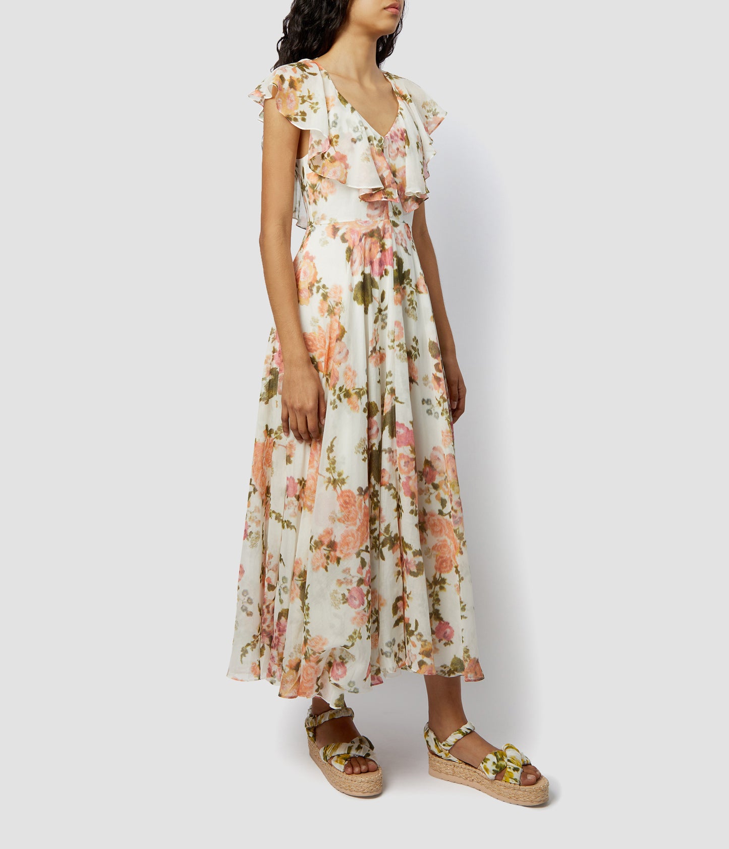 Theophila Dress Printed Cotton Voile
