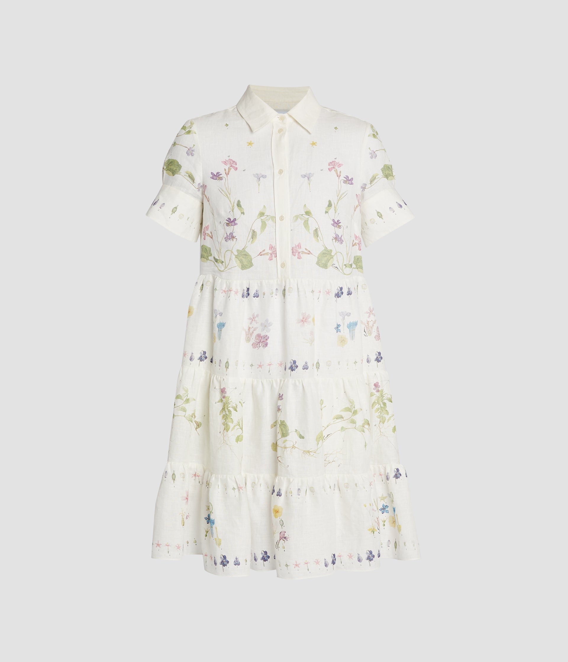 Short Sleeve Mini Shirt Dress