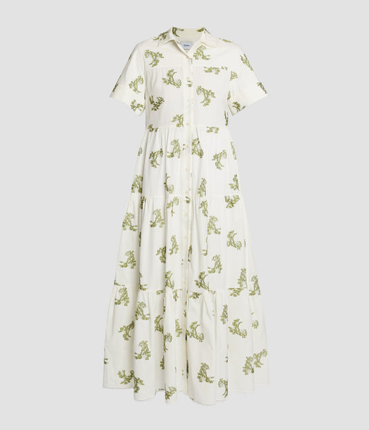 Short Sleeve Midi Shirt Dress