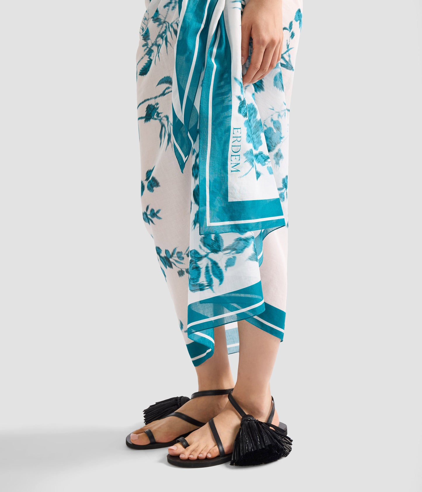 Botanical Print Cotton Voile Pareo