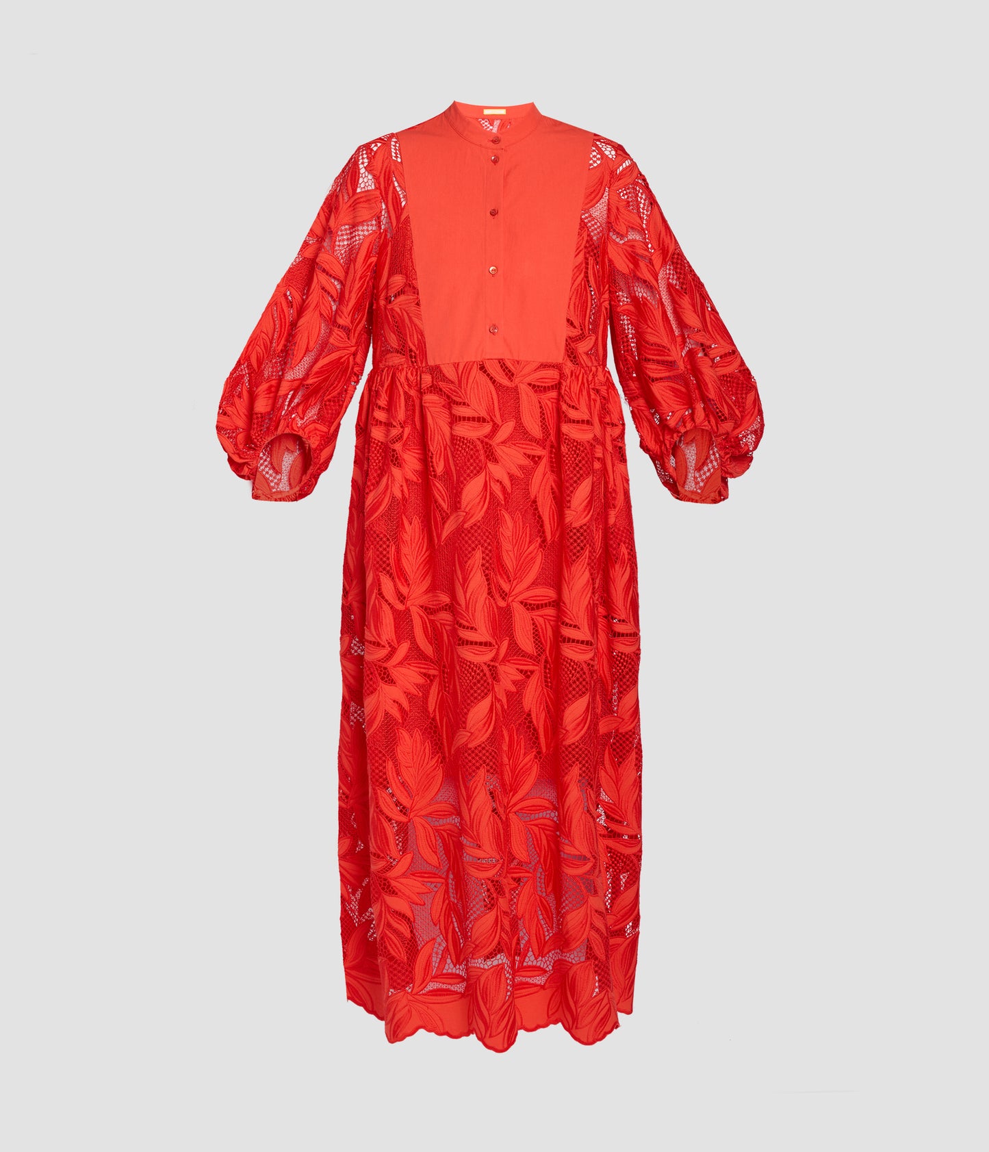 Floral Cutwork Midi Dress