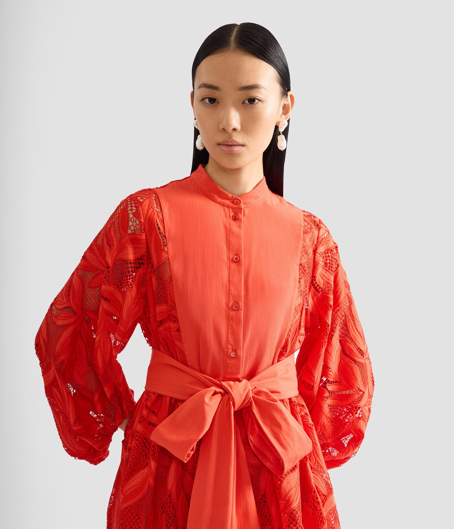 Floral Cutwork Midi Dress