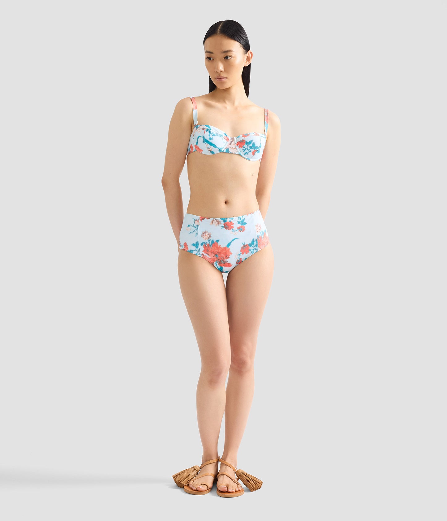 Floral Print Bikini Top