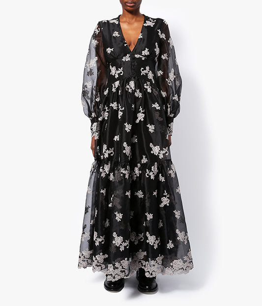 Tabetha Gown Threadwork Organza