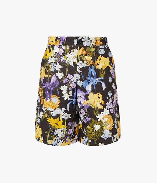 Miles Cedric Garden Floral Linen Shorts