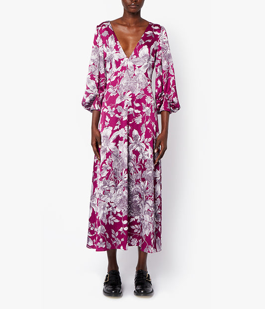Maxine Dress Apolonia Hammered Satin