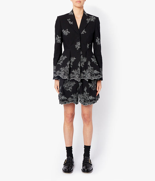 Marlene Jacket Embroidered Cotton Seersucker