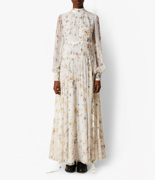 Alyssum Laurenson Silk Blouson Sleeve Gown
