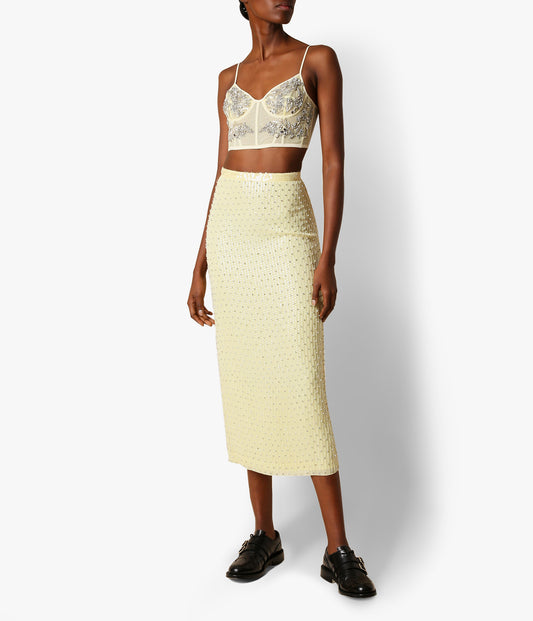 Mariana Skirt Layered Pieced Embroidery