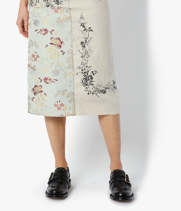 Mariana Ormsby Linen Pencil Skirt