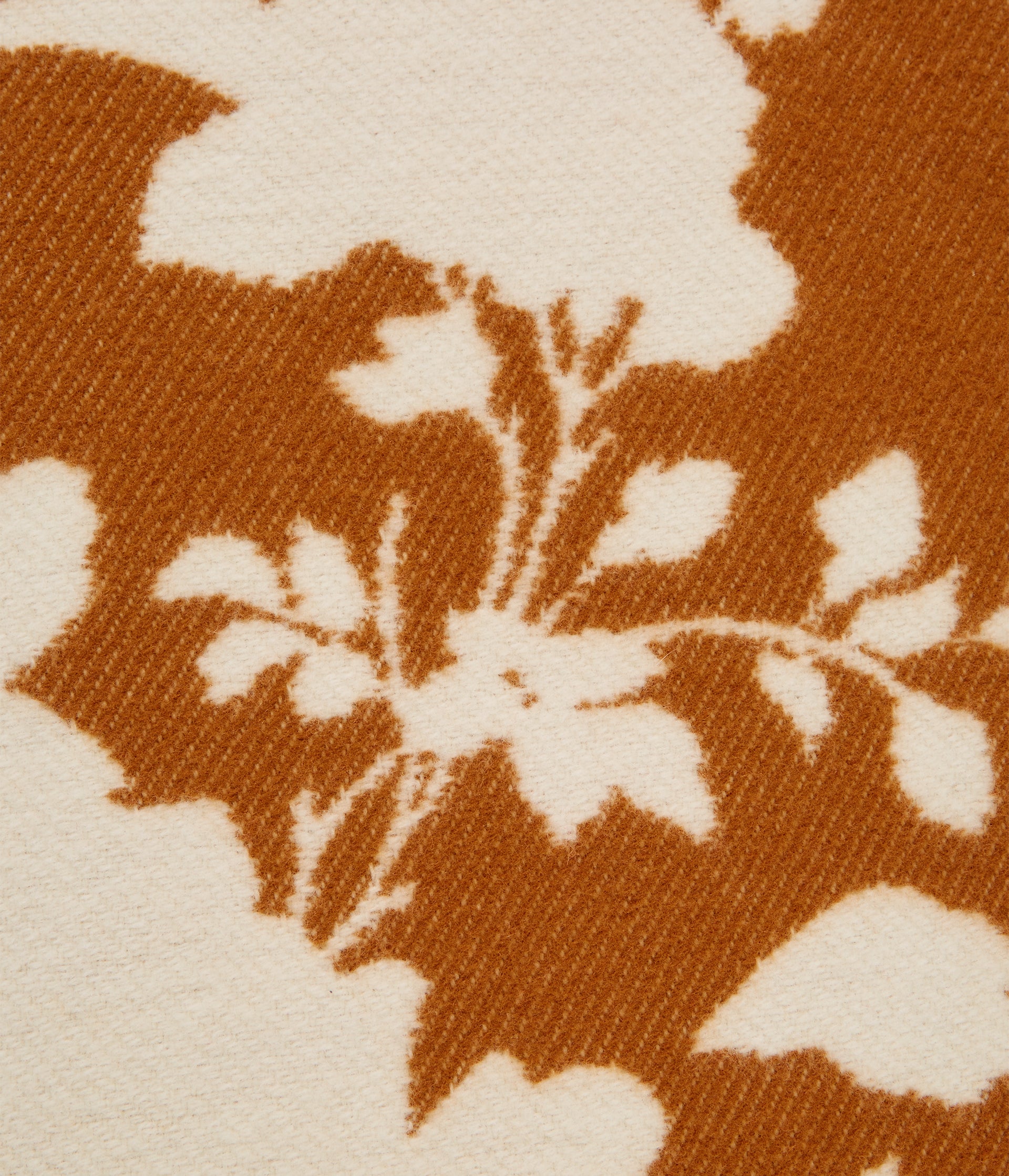 Fonteyn Rose print in camel and cream on the latest blanket design from award winning designer Erdem.