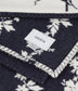 Navy Floral Patchwork Throw Blanket