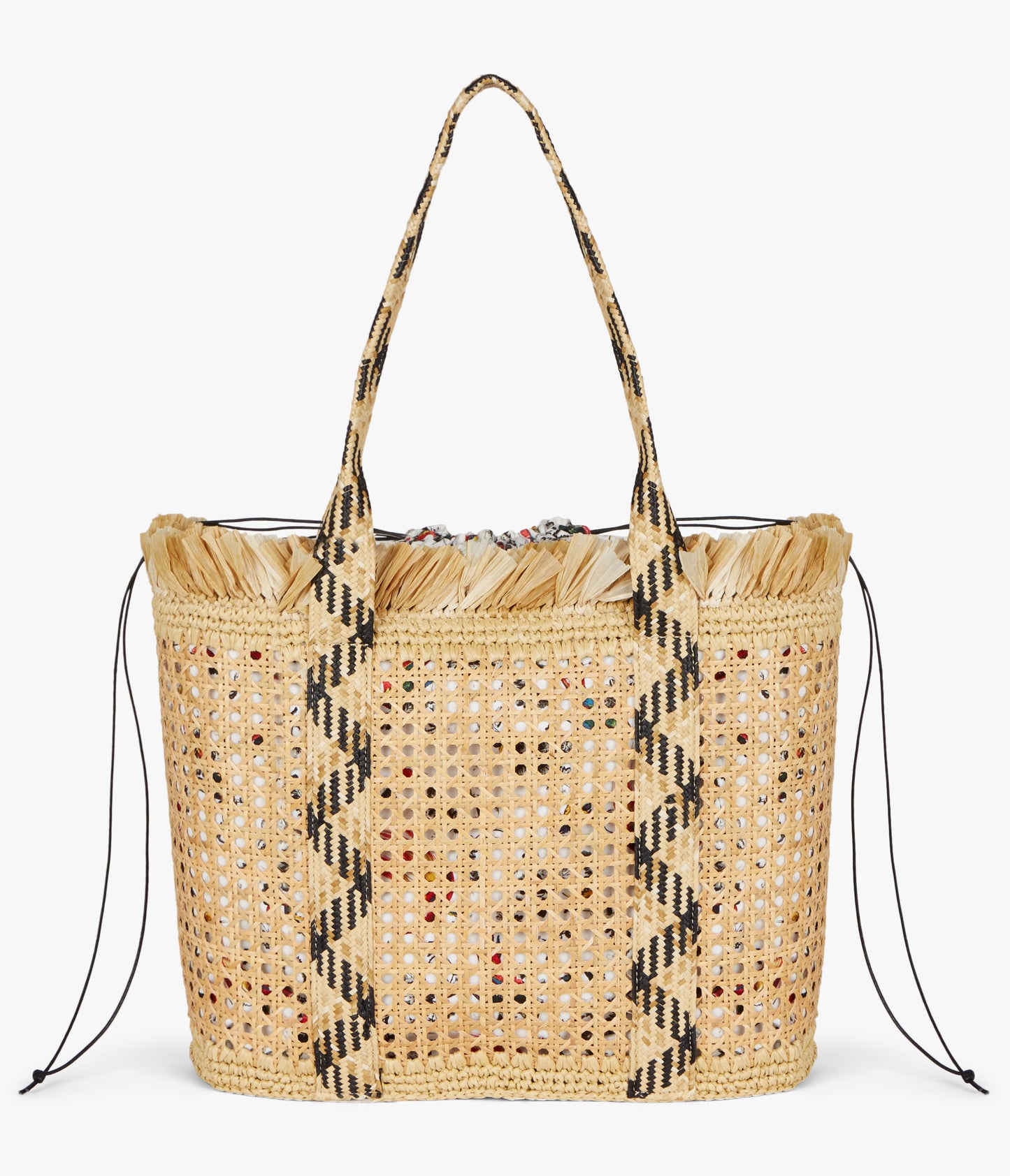 The perfect size for carrying your beach essentials this Large Straw Bag is a summertime failsafe.